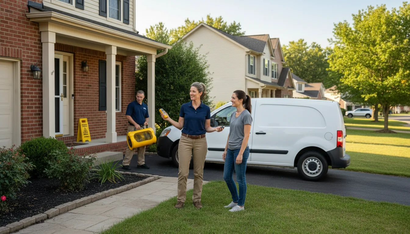 Residential water damage restoration in South Sioux City, NE